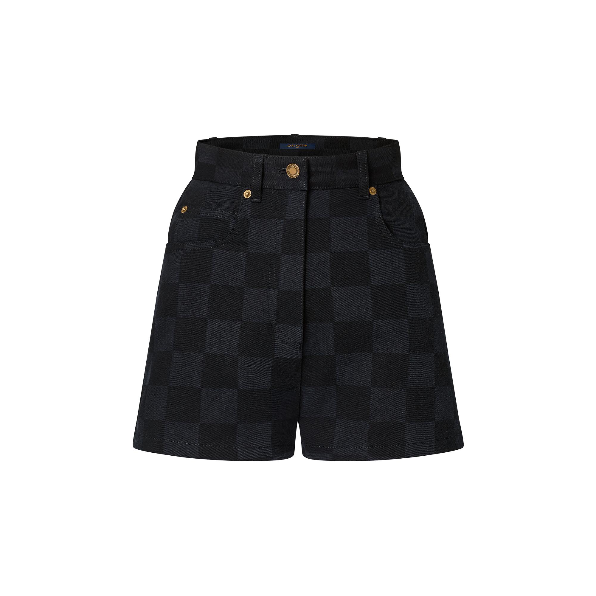 Damier shorts hot brown size xl